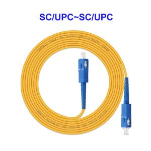 Quality 0.9mm 2.0mm Single Core Fiber Cable Sc Upc Patch Cord CE Approved wholesale