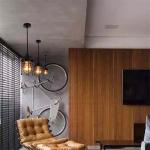 American style Edison pendent lamp single-headed bar creative retro bedroom