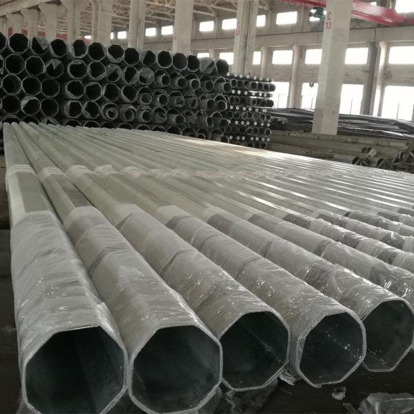 Customized Steel Tubular Pole Variable Length And Diameter For Railway