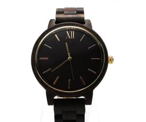 Quality Unique Day Date Wooden Wrist Watch ATM Water Resistant Support OEM wholesale