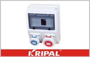 Quality PC Industrial Outlet Box 16A 32A Power Distribution Box IP67 Waterproof wholesale