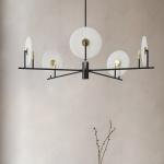 Luxury Marble Chandelier Living Room Black Minimalist Dining Room Erto