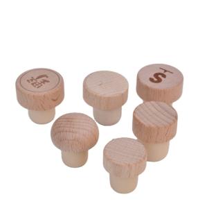 Quality Wood Synthetic Wine Cork T Plug Cork Lid For Sealing Glass Bottles wholesale