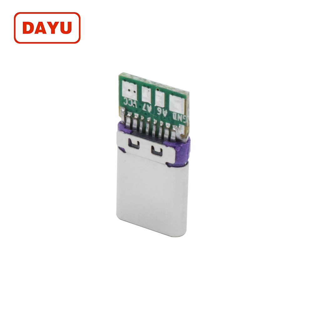 Type 3.0 USB C Connector Jack With Long PCB For Huawei Super Charger