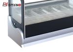 Arc Shape R404a Ice Cream Display Freezer Sweet Dessert Showcase