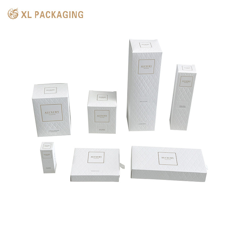 Wholesale Custom Logo Custom Cosmetic Packaging Boxes White Cardboard Small Rectangular Cosmetic Makeup Tuck Top Paper Boxes Packaging