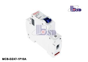Quality Shockproof Plastic 10 Amp Single Pole Circuit Breaker Short Circuit Protection wholesale