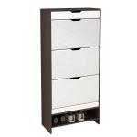 Wooden shoe cabinet with drawers