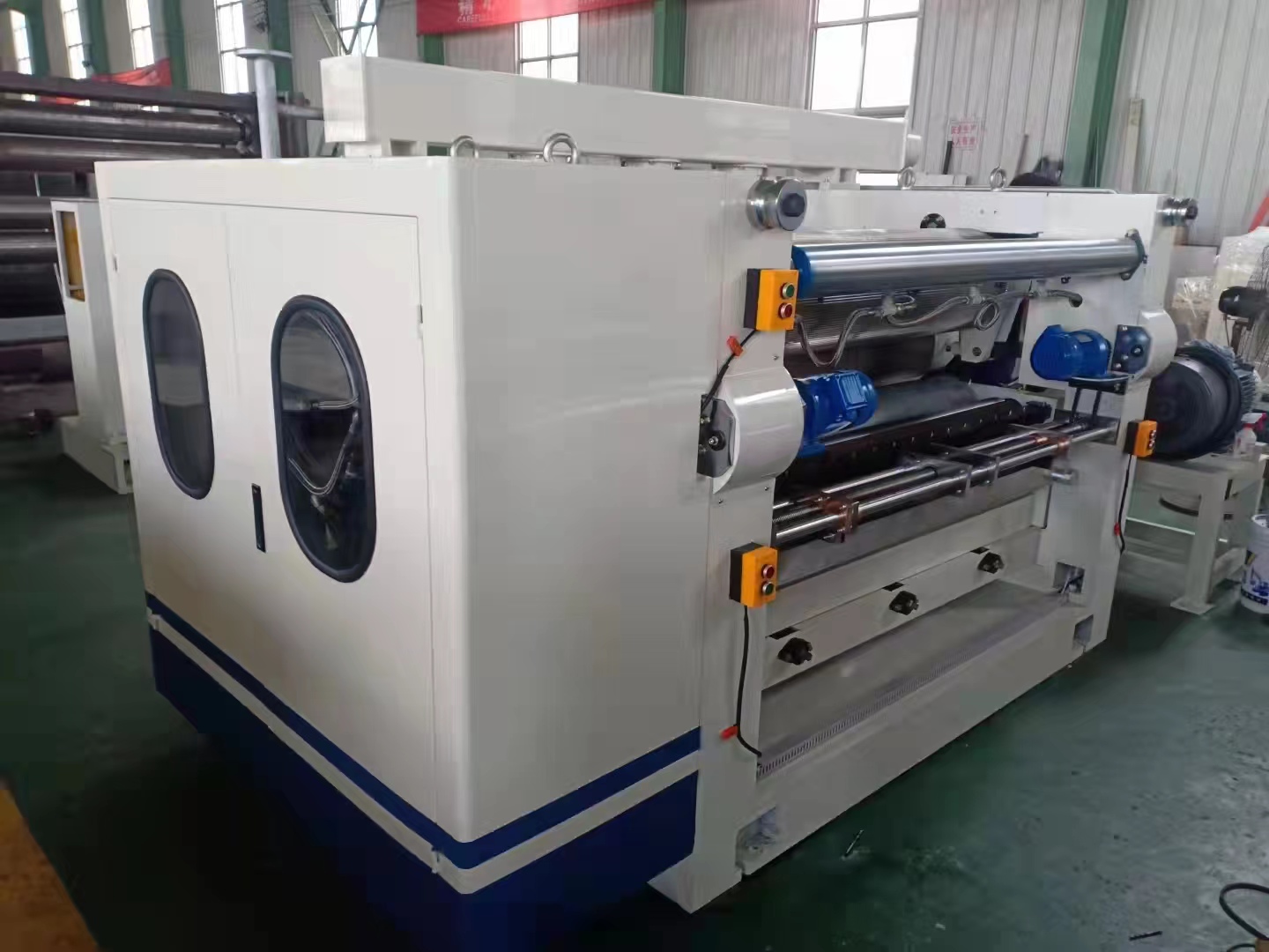 Packaging Line for 1600-2500mm Width Stainless Steel 3/5/7ply Corrugated Cardboard Cube Type Single Facer 380V
