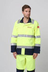 China Mine Anti Static Workwear 330gsm Fire Retardant Safety Clothing on sale