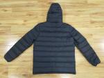 Lightweight Puffa Jacket Navy Blue Long Padded Coat