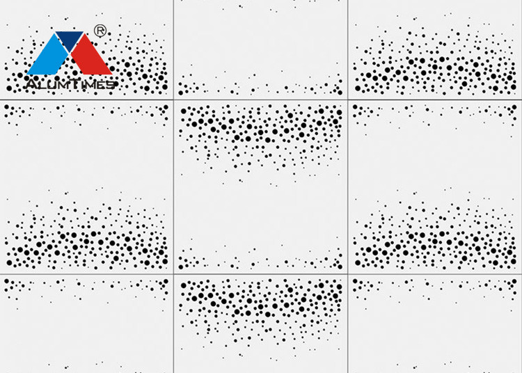 Abrasion Resistant Perforated Metal Ceiling Panels With Sound Absorbing Inlays