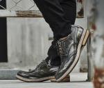 Fashion Italian Designer Men Formal Dress Shoes Genuine Leather Flat Luxury