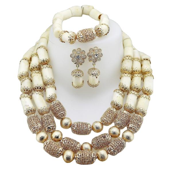 Supoo African Beads Jewelry Sets Senegal/ghana Wedding Handmade Jewelry Women's