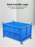 Heavy Duty Warehouse Steel Storage Cage Foldable And Stackable Customized Color