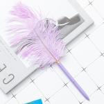 Colorful Feather Ball Point Pen Metal Creative Gift Ballpoint Pens For Office