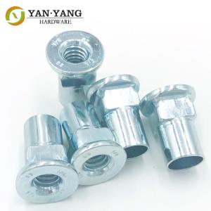 Quality Furniture Hardware Casing Fasteners zinc iron Wooden Board Nuts wholesale