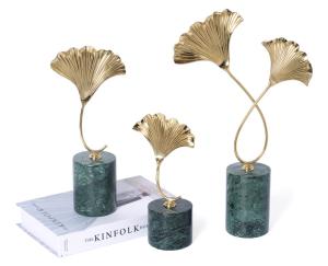 Quality Marble Stand Brass Ornaments 415mm Home Decor Sculptures wholesale