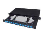 Slide Rail LC/SC Optical Patch Panel 1U 48 Slim Fixed 19" Rack Mount