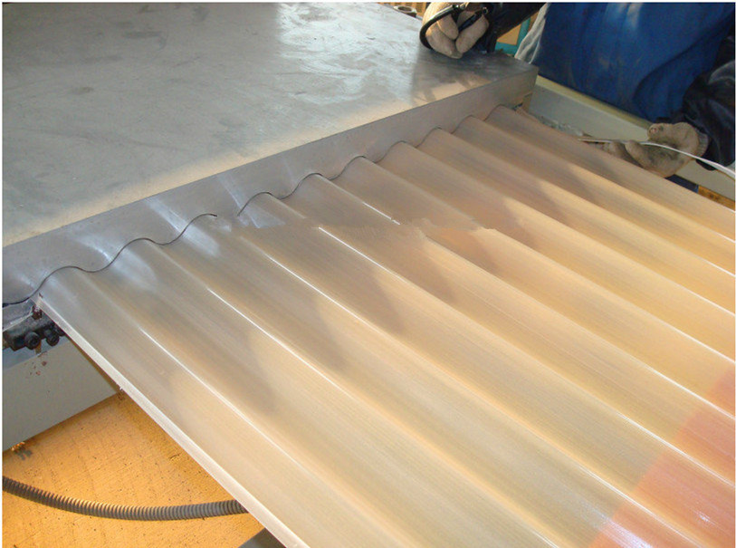 PVC PP Plastic Board Extrusion Line Round Waves Corrugated Roofing Sheet Production