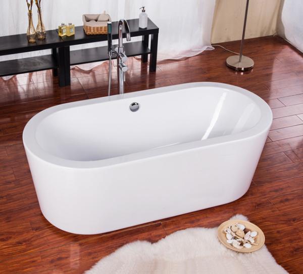 cUPC one piece acrylic bathtub with FRP reinforcement heat preservation 4.5mm