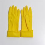 Reusable Flocklined Kitchen Rubber Gloves anti-Chemicals Household rubber gloves