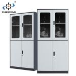 Chromatography Double Deck Filing Cabinets With Glass Swing Door