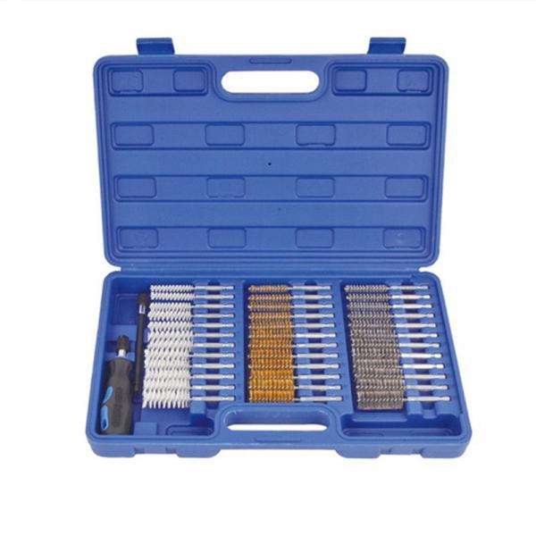 38 Pcs Stainless Steel / Brass Wire Nylon Wire Brush Tube Bore Cleaning Brush