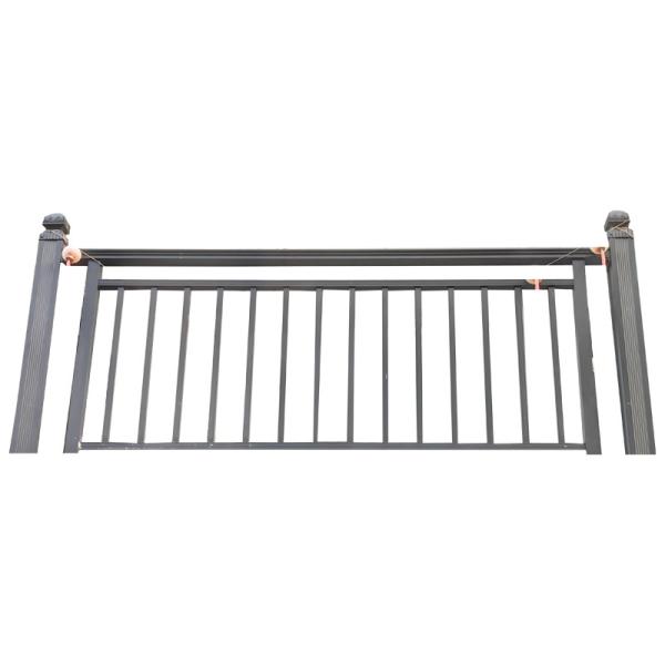Outdoor Balcony Electrostatic Wrought Iron Guardrail Fence Railing Galvanised