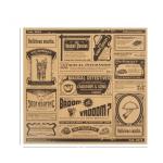 ODM Kraft Greaseproof Wrapping Paper Sheets Packing Customized Logo