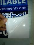 custom white /clear static sticker