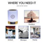 Azan Time Equantu SQ122 2000mah Quran Touch Lamp Player