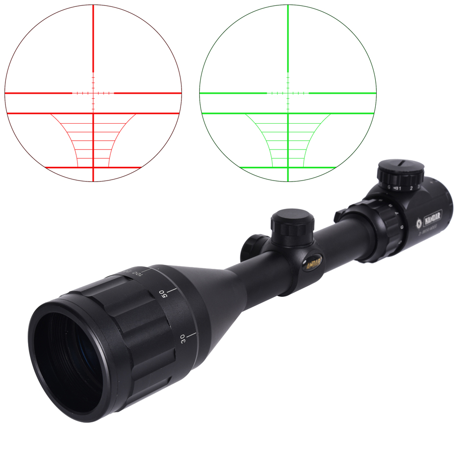 Manufacture 3-9X50 AOEG Optical Scope With Mounts For Competitive Shooting