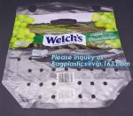 Fruit Packing Bags For Grapes Banana Vegetables Stand Up Plastic Food Bags,