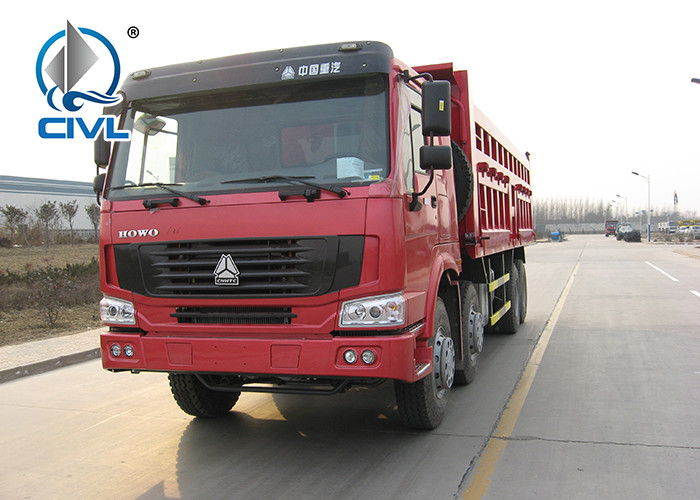Heavy Duty 50 Ton Dump Truck Howo Sinotruk 8x4 12 Wheeler 1200R20 Tire Tipper