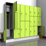 Kindergarten Workplace Lab Cupboards Wooden Furniture Digital HPL Lockers