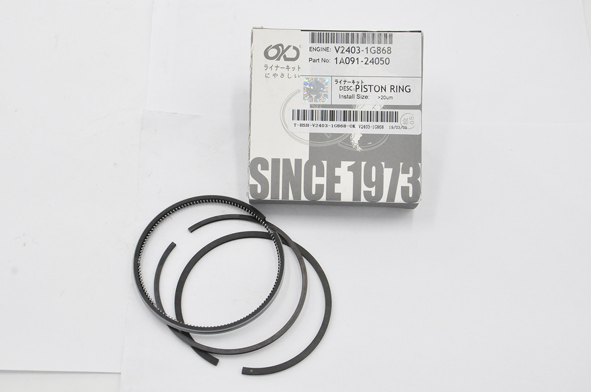 Diesel Engine Kubota Excavator Parts V2403 Kubota Piston Rings Rustproof