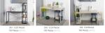 Functional Metal Dining Table for Office Desk in Simple Northern Europe Style