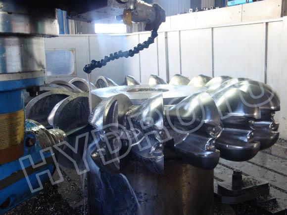 Stainless steel 0Cr13Ni4Mo Forged CNC Pelton Turbine Runner / Pelton Wheel with