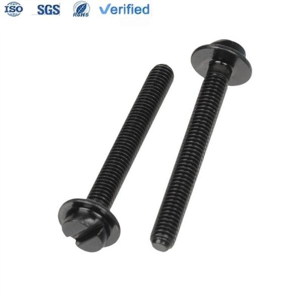 Long Bolt Carbon Steel Black Zinc Slotted Non-Standard Flat Head With Intermedia