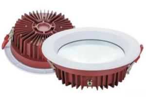 Quality LED down lights red cover recess ceiling proof lights home house hotel office lighting round lights wholesale