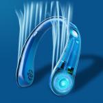 Leafless Air Flow Portable USB Fan Necklace Small Sport Rechargeable Pocket Fan