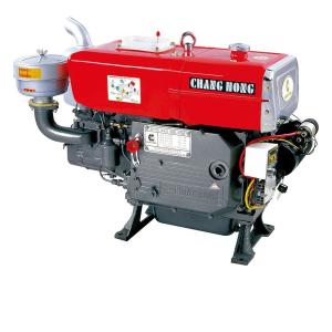 Quality Horizontal ZS1115D 20HP Hand Crank Water Cooled diesel engines wholesale
