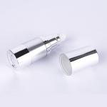 Silver Airless Cosmetic Bottles 10ml - 30ml Aluminum Multiple Capacity Lotion