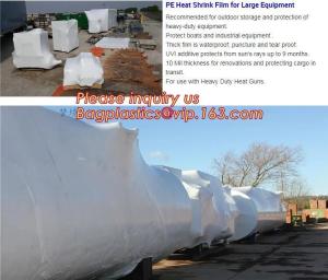 Quality biodegradable shrink wrap 200 mic construction industrialJumbo construction industrial uv shrink wrap for yacht covering wholesale