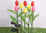 Solar Silicone Tulip Lights ground decoration lawn lamp