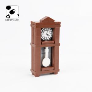 Quality MOC bricks home decoration pendulum vintage clock accessories mini building blocks toys for children wholesale