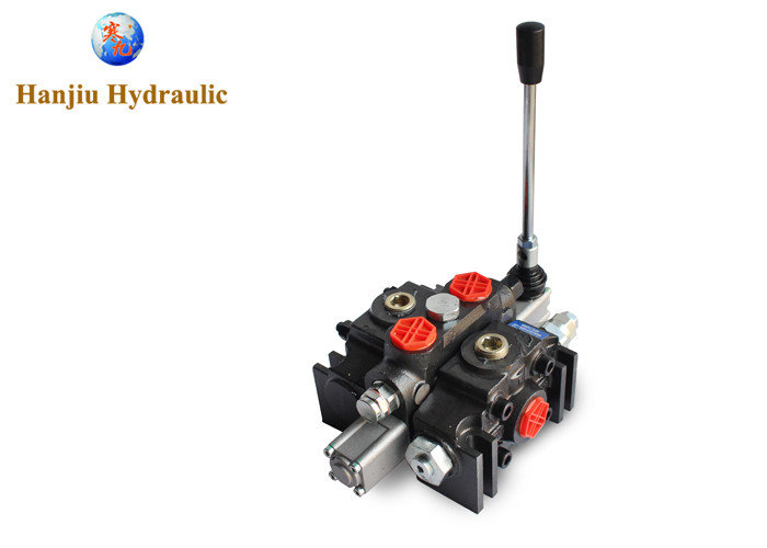 7 Spool 16 Gpm Backhoe Hydraulic Control Valve With 2 Joystick
