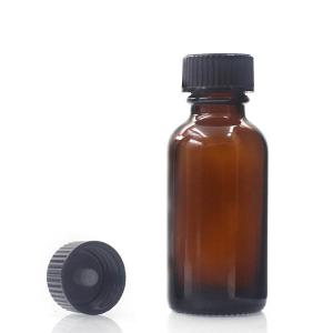 Quality OEM Amber Boston Round Glass Bottles 30ml Amber Dropper Bottles wholesale