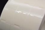 20mmx38-15mm Cable Adhesive Label 1.5mil White Gloss Transparent Water Resistant